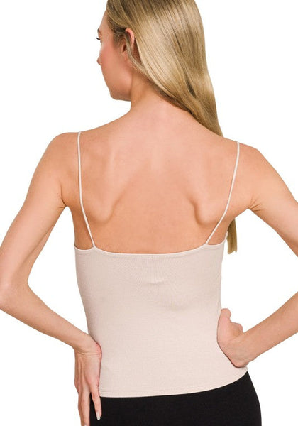Double Layer Spaghetti Strap Tank