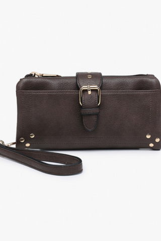 Cadence Buckle Wallet/Clutch - Expresso