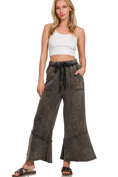 French Terry Pants - Black