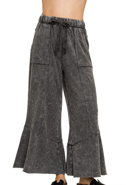 French Terry Pants - Black