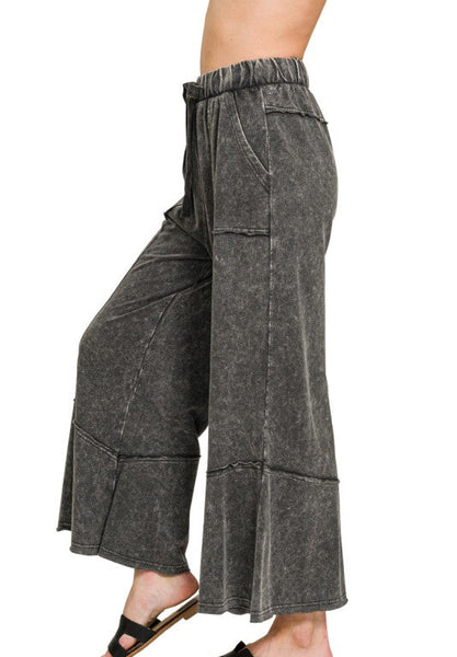 French Terry Pants - Black