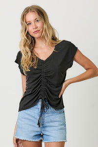 Ruched Modal Top