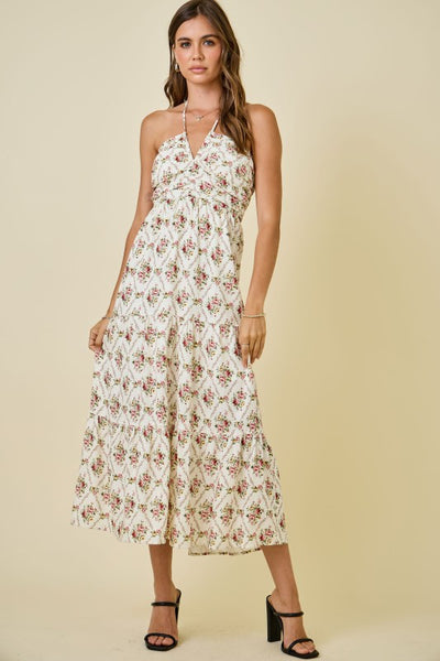 Floral Halter Dress
