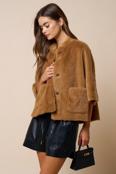 Fur Cape Jacket