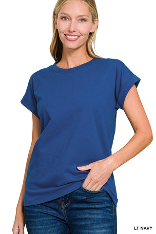 Back to the Basics Cotton Tee - Navy
