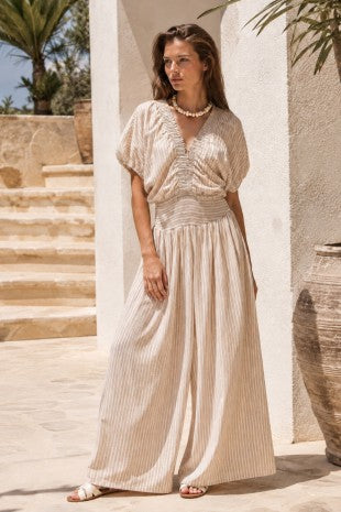 Bubble Sleeve Jumpsuit