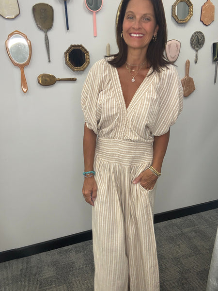 Bubble Sleeve Jumpsuit
