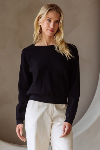 Lace Back Sweater