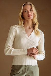 Ribbed Knit Shirt