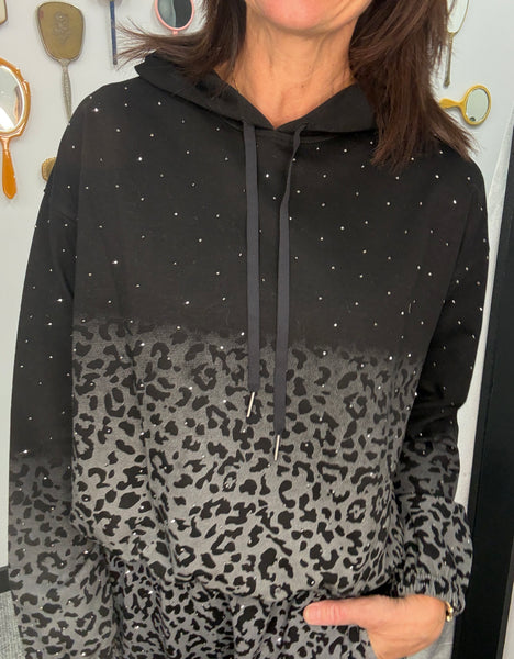 Ombre Leopard Pullover