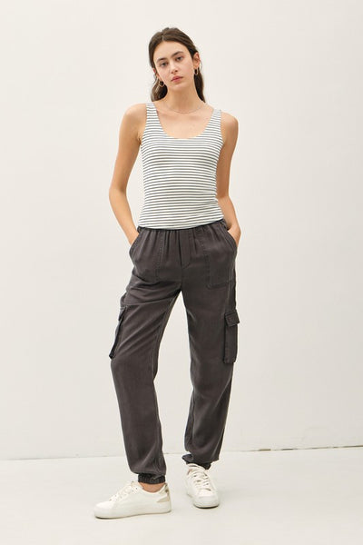 Striped Scoop Neck Tank