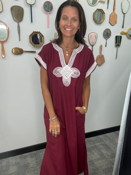 Geometric Applique Dress