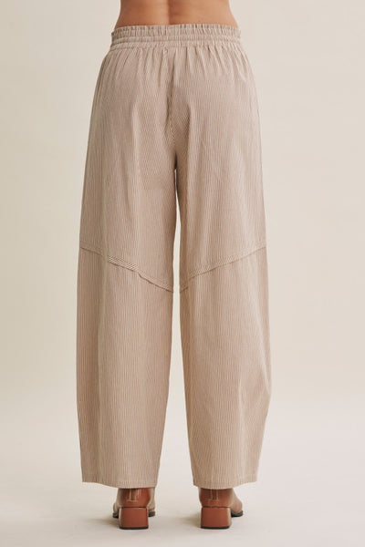 Cotton Striped Pants