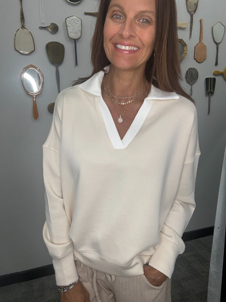 Collared Sweatshirt