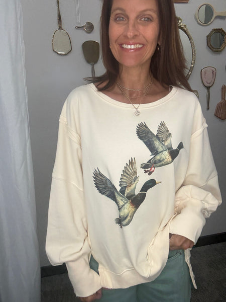 Duck Graphic Pullover