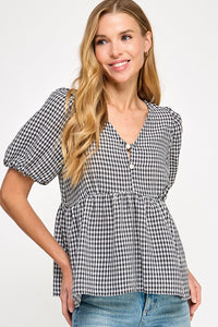Gingham Top