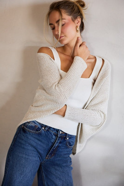 Dolman Sleeve Cardigan