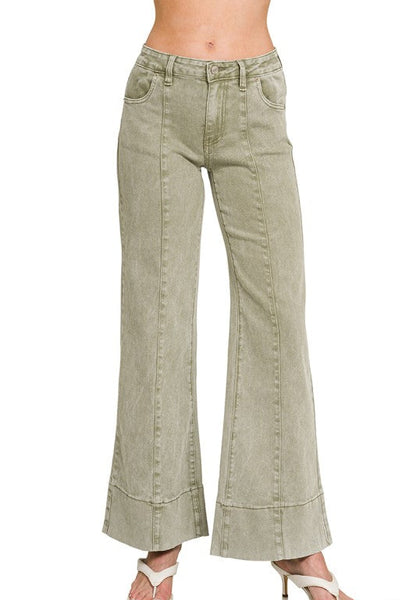 Mid Rise Color Denim