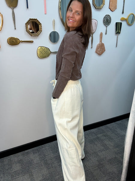 Drawstring Waist Barrel Sweatpants