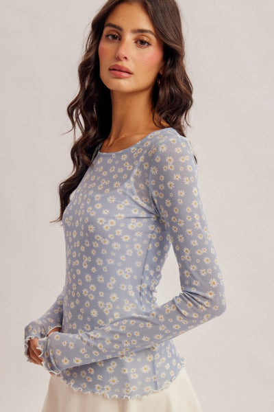Daisy Mesh Top