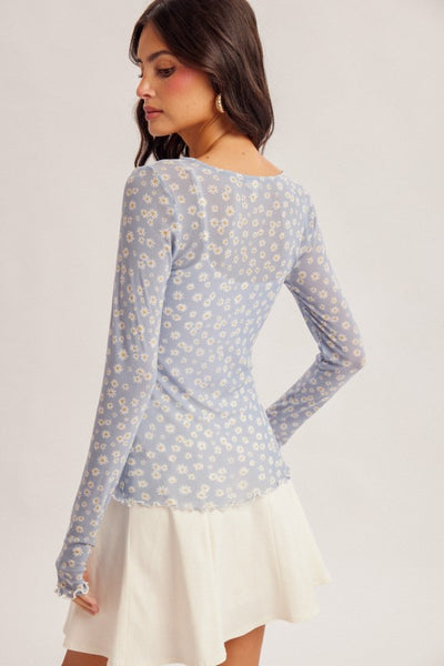 Daisy Mesh Top