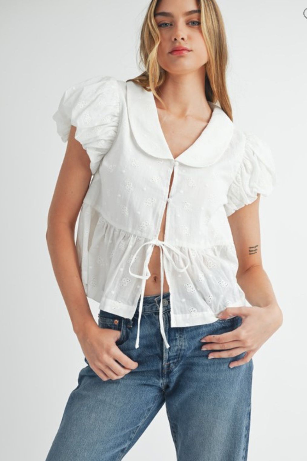 Eyelet Blouse