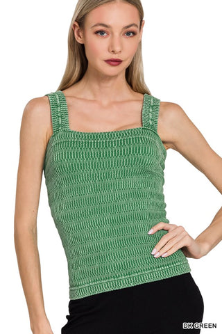 Textured Tank Top - Green