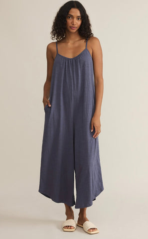 Textured Flared Jumpsuit