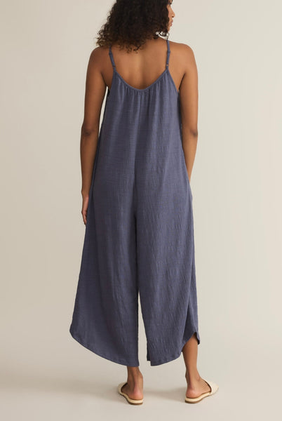 Textured Flared Jumpsuit