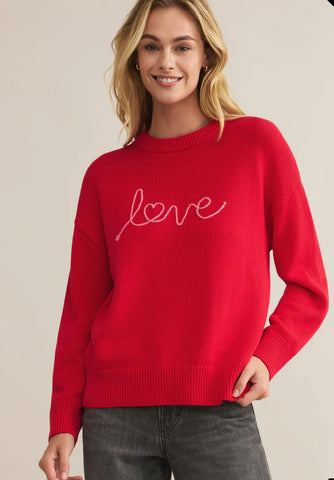 Love Notes Boyfriend Sweater