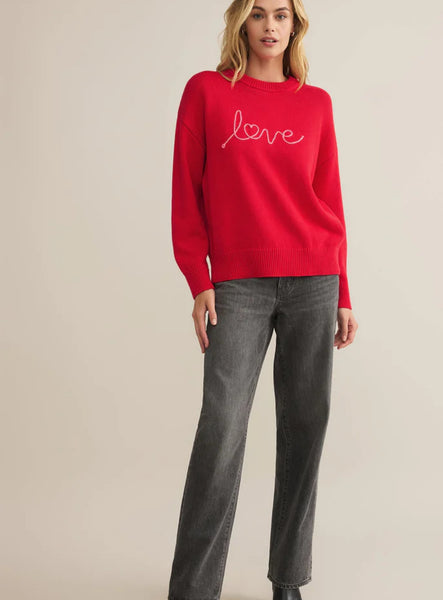 Love Notes Boyfriend Sweater