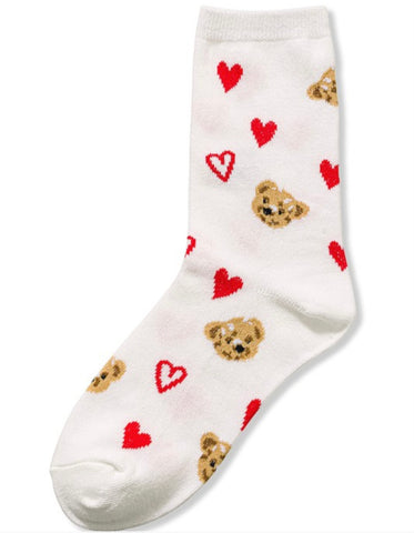 Heart and Bear Socks