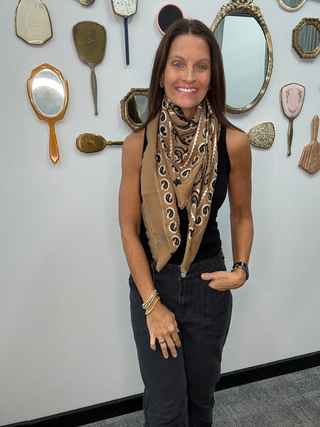 Bandana Scarf: Caramel