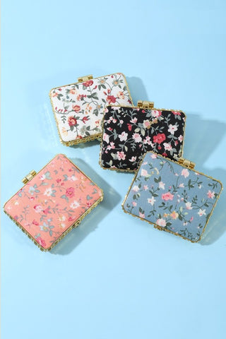 Floral Compact Mirror