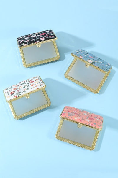 Floral Compact Mirror