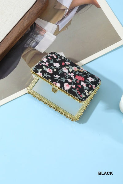 Floral Compact Mirror