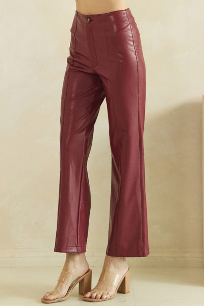 Faux Leather Pants