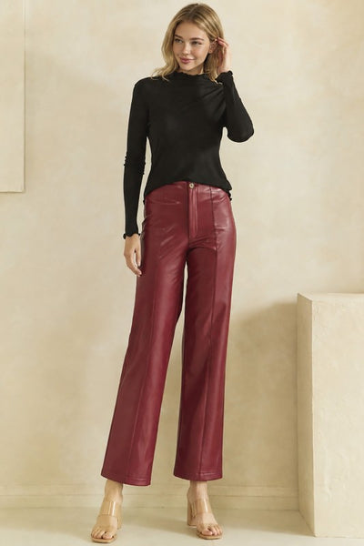 Faux Leather Pants