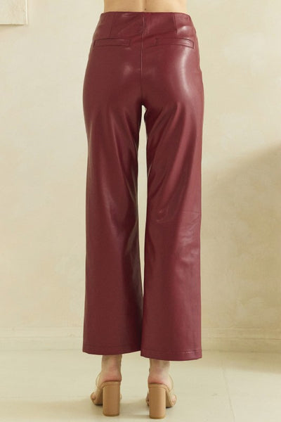 Faux Leather Pants