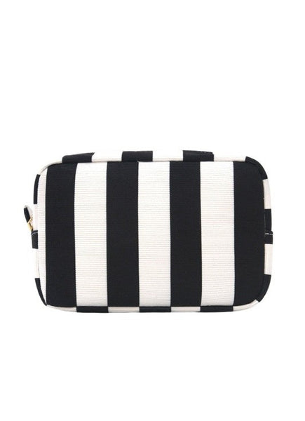 Striped Cosmetic Pouch