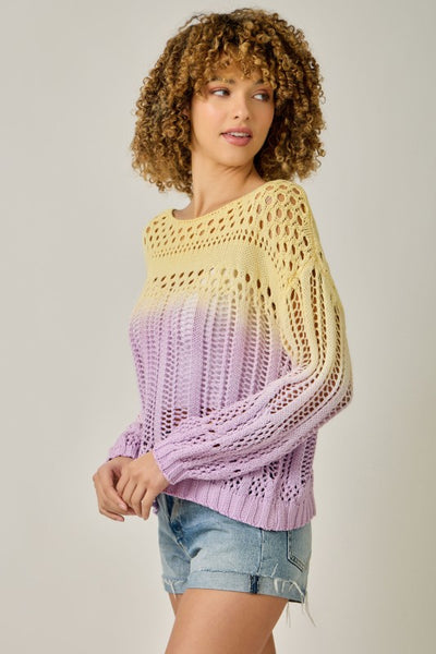 Ombre Knit Pullover