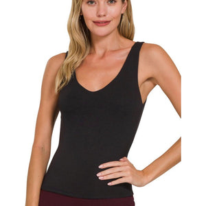 Double Lined Tank-Black
