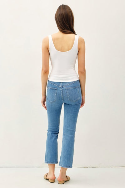 Basic Scoop Neck Tank - Off White