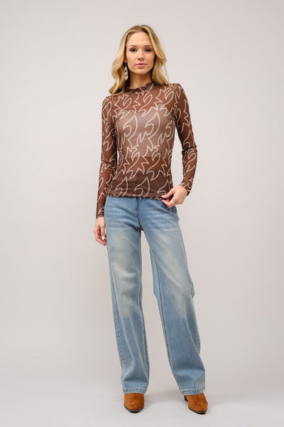 Boots Stitch Mesh Top