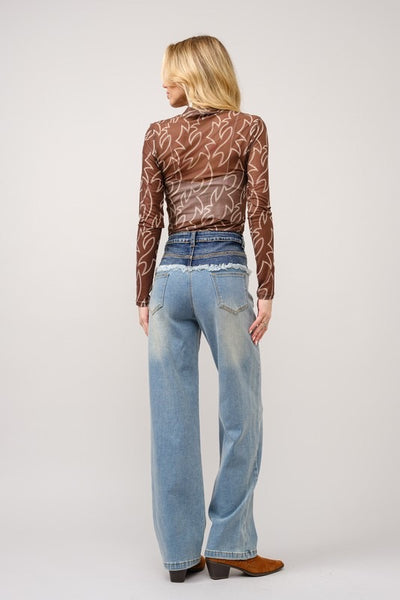 Boots Stitch Mesh Top