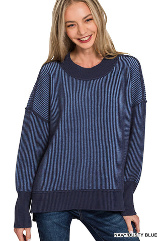 Two-Tone Crewneck