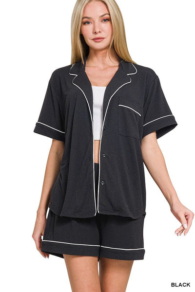 Soft & Comfy PJ Set - Black