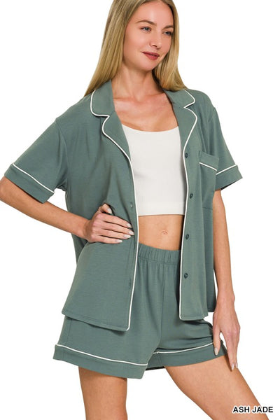 Soft & Comfy PJ Set - Ash Jade
