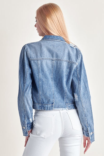 Uneven Hem Detail Jacket