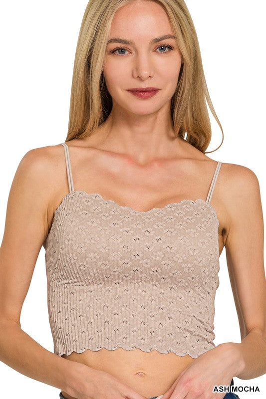 Lace Bralette - Ash Mocha